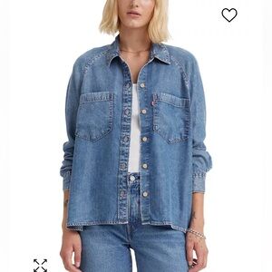 Levi's Denim Button Down Shirt, size small, ‘Harrison Raglan’ style